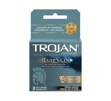 Image du produit Trojan - BareSkin condoms, 3 unités