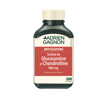 Image du produit Adrien Gagnon - Sulfate de glucosamine et chondroïtine, 200 unités