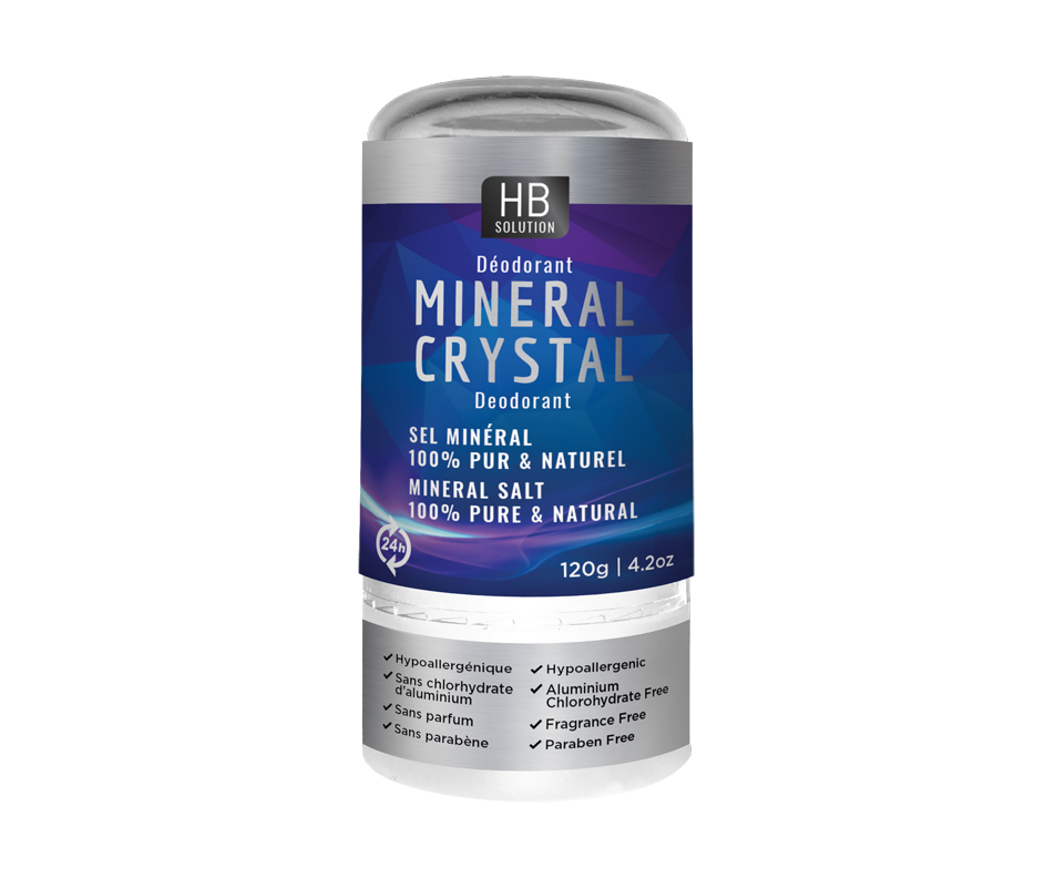 Crystal déodorant en bâton, 120 g HB Solution Déodorant Jean Coutu