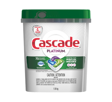 Image du produit Cascade - Platinum ActionPacs détergent pour lave-vaisselle, 75 unités/75 units, parfum frais