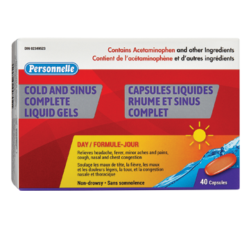 Image 1 du produit Personnelle - Rhume et Sinus Complet capsules liquides, 40 unités