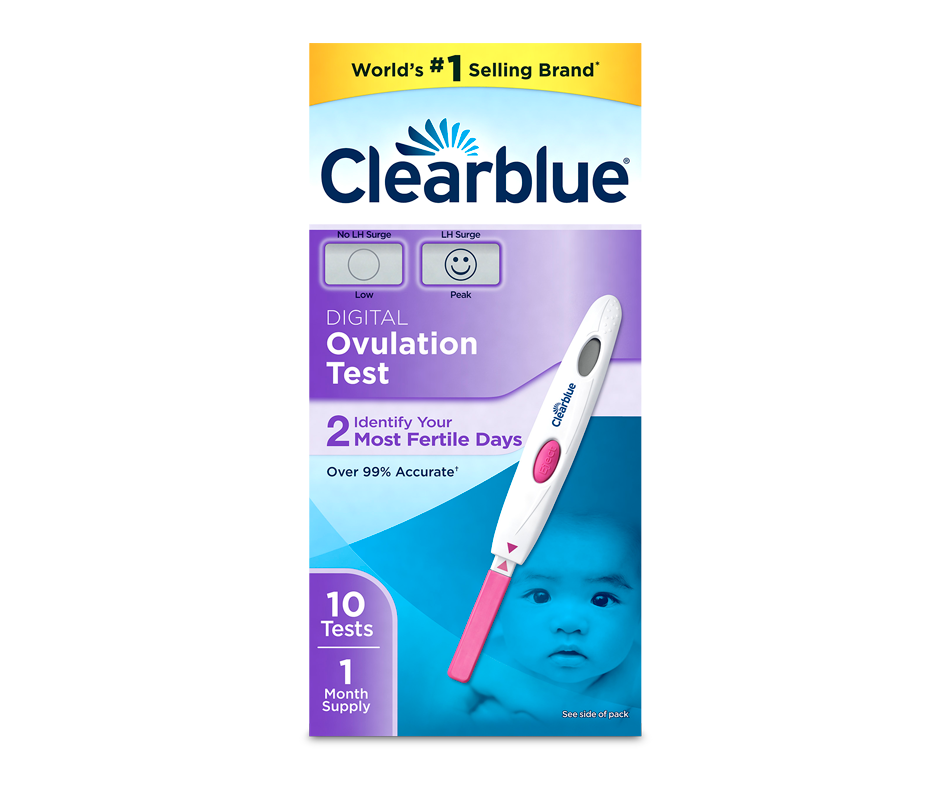 Test d'ovulation digital, 10 unités Clearblue Test de fertilité