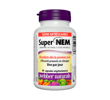 Image du produit Webber Naturals - Nem membrane de coquille d'&oelig;uf naturelle, 90 unités