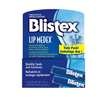 Lip Medex baume pour les lèvres médicamenté, 2 x 4,25 g