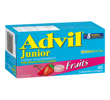 Image du produit Advil - Advil Junior comprimé à croquer, 40 unités, fruits