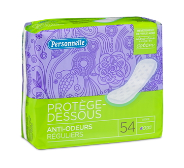 Image du produit Personnelle - Protège-dessous anti-odeurs réguliers, 54 unités, léger