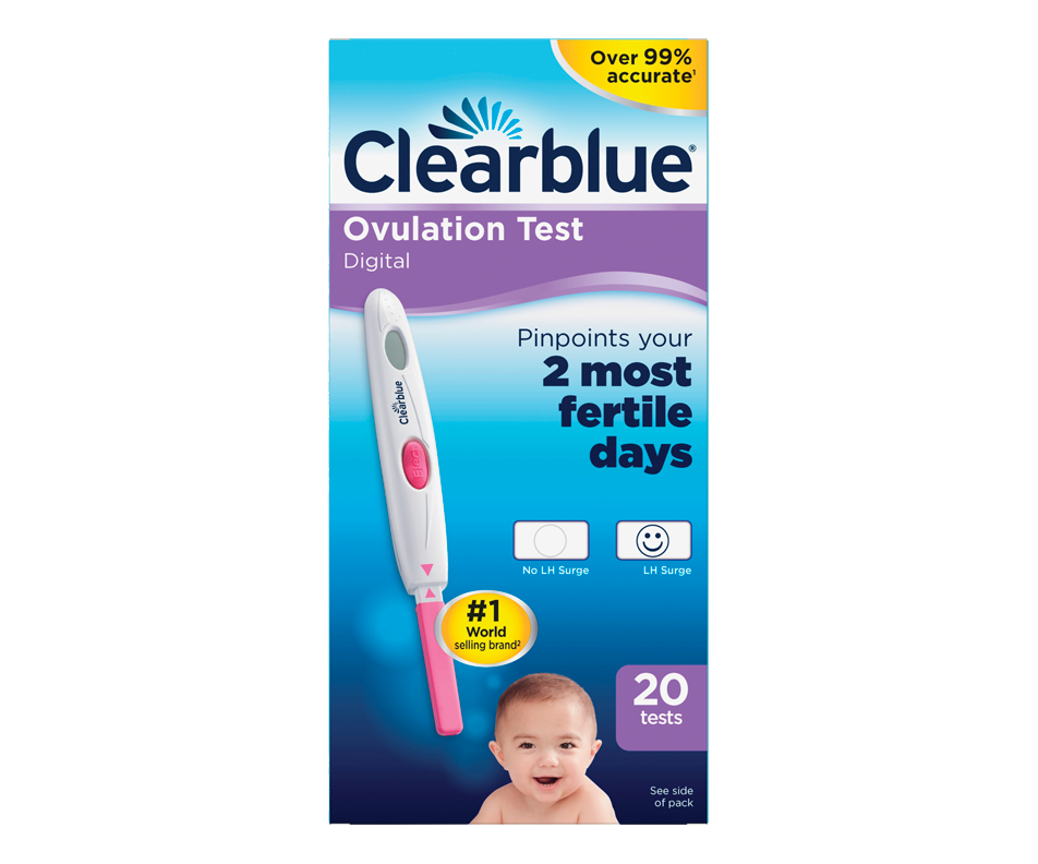 Clearblue tests d'ovulation à résultats numériques, 20 unités