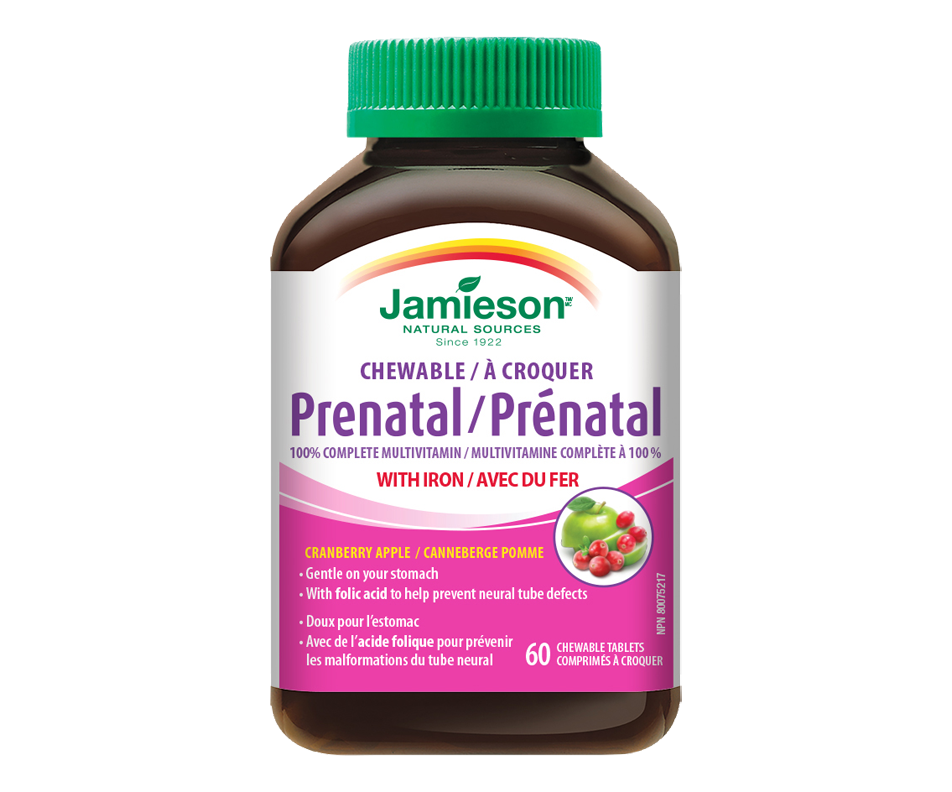 Prénatal à mâcher, 60 unités Jamieson Prénatal Jean Coutu
