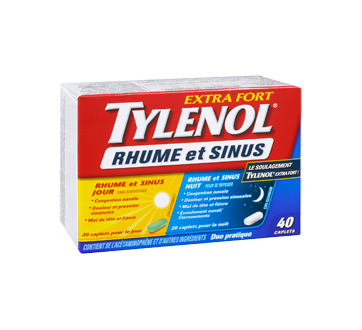 Image 2 du produit Tylenol - Tylenol Rhume et Sinus extra fort formules jour/nuit, 40 unités