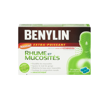 Image 3 du produit Benylin - Benylin Anti-Mucosités Plus Soulagement du Rhume extra-puissant, 24 unités