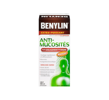 Image 3 du produit Benylin - Benylin Anti-Mucosités Plus Soulagement du Rhume sirop extra-puissant, 180 ml