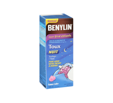 Benylin Toux Formule Nuit Sirop Pour Enfants 100 Ml Gomme A Bulles Benylin Sirop Jean Coutu