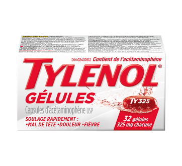Image du produit Tylenol - Tylenol gélules 325 mg, 32 unités
