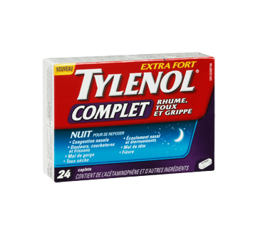 Image 2 du produit Tylenol - Tylenol Complet Rhume, Toux et Grippe extra fort formule nuit, 24 unités