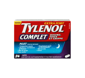 Image 3 du produit Tylenol - Tylenol Complet Rhume, Toux et Grippe extra fort formule nuit, 24 unités