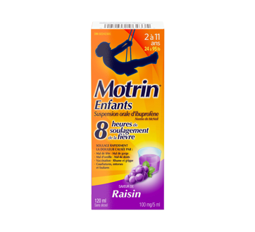 Image 1 du produit Motrin - Suspension orale pour enfants, 120 ml, raisin