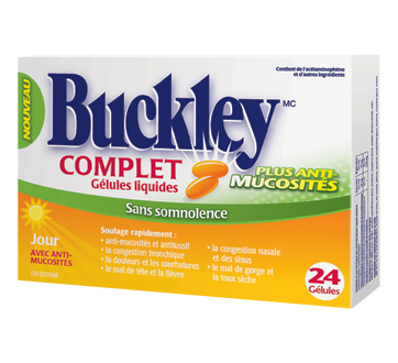 Image du produit Buckley - Complet plus anti-mucosité formule jour, 24 unités