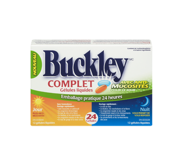Image 3 du produit Buckley - Complet avec anti-mucosité formules jour et nuit, 24 unités