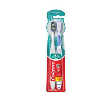 360 brosse à dents, 2 unités, souple