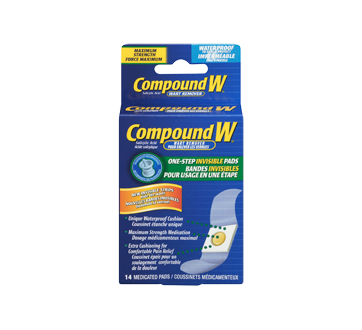 Image 3 du produit Compound W - Compound W bandes invisibles pour usage en une étape, 14 unités