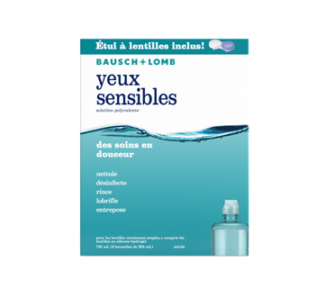 Solution polyvalente yeux sensibles emballage double , 2 x 355 ml