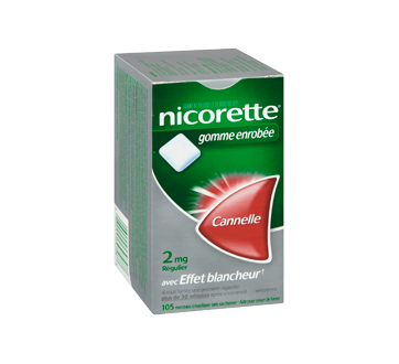 Image 2 du produit Nicorette - Nicorette gomme, 105 unités, 2 mg, cannelle