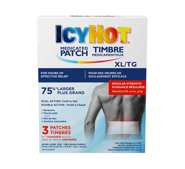Image du produit Icy Hot - Timbre médicamenteux pour le dos, 3 unités