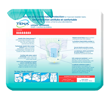 Image 4 du produit Tena - Proskin culottes ajustables unisexes pour incontinence, 14 unités, moyen