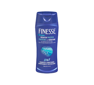 Image 3 du produit Finesse - Propre + Doux shampooing et revitalisant 2-en-1 avec protéine de kératine, 300 ml