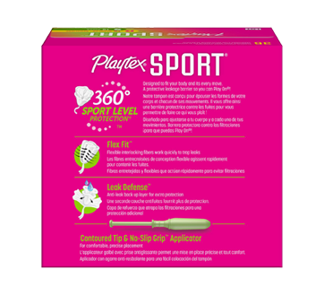 Image 2 du produit Playtex - Tampons Playtex Sport en plastique, 36 unités