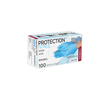 Image du produit Formedica - Gants de protection en nitrile, 100 unités, petit - moyen bleu