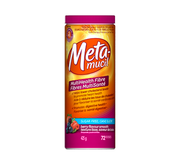 Image du produit Metamucil - Fibres MultiSanté 3 en 1 supplément de fibres en poudre, 425 g, saveur de baies