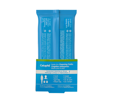Image 2 du produit Cetaphil - Lingettes nettoyantes douces pour la peau, 25 unités
