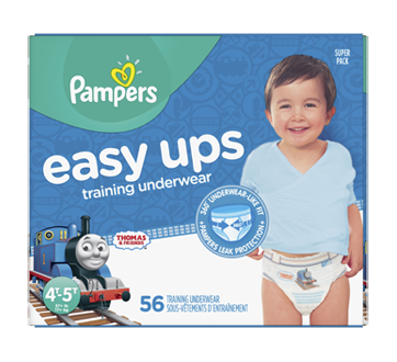 Easy Ups sous-vêtements d'entraînement, 56 unités, taille 6, 4T-5T
