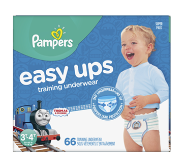 Easy Ups sous-vêtements d'entraînement, 66 unités, taille 5, 3T-4T