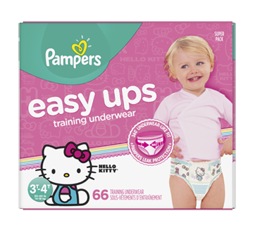Easy Ups sous-vêtements d'entraînement, 66 unités, taille 5, 3T-4T