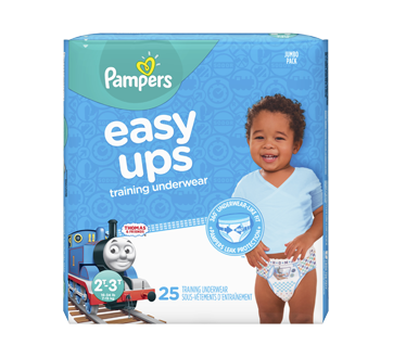 Easy Ups sous-vêtements d'entraînement pour garçons, 25 unités, taille 4, 2T-3T
