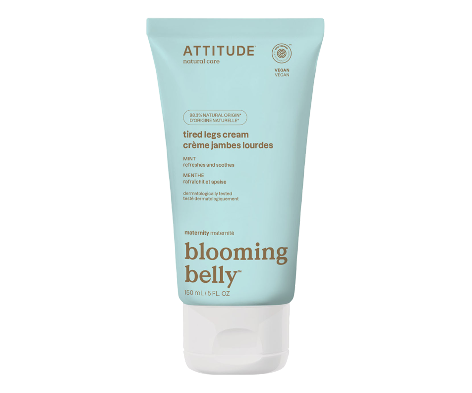 Blooming Belly crème pour jambes lourdes, menthe, 150 ml Attitude