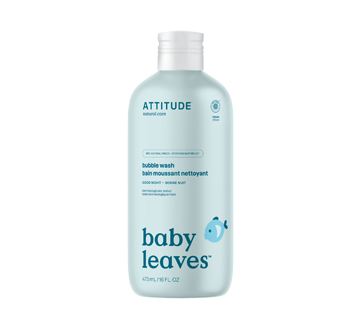 Image 1 du produit Attitude - Baby Leaves bain moussant nettoyant naturel, 473 ml, lait d'amande