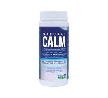 Image du produit Natural Calm Canada - Supplément de magnésium en poudre, Natural Sleep aid with Magnesium, Melatonin, GABA and L-Theanine 