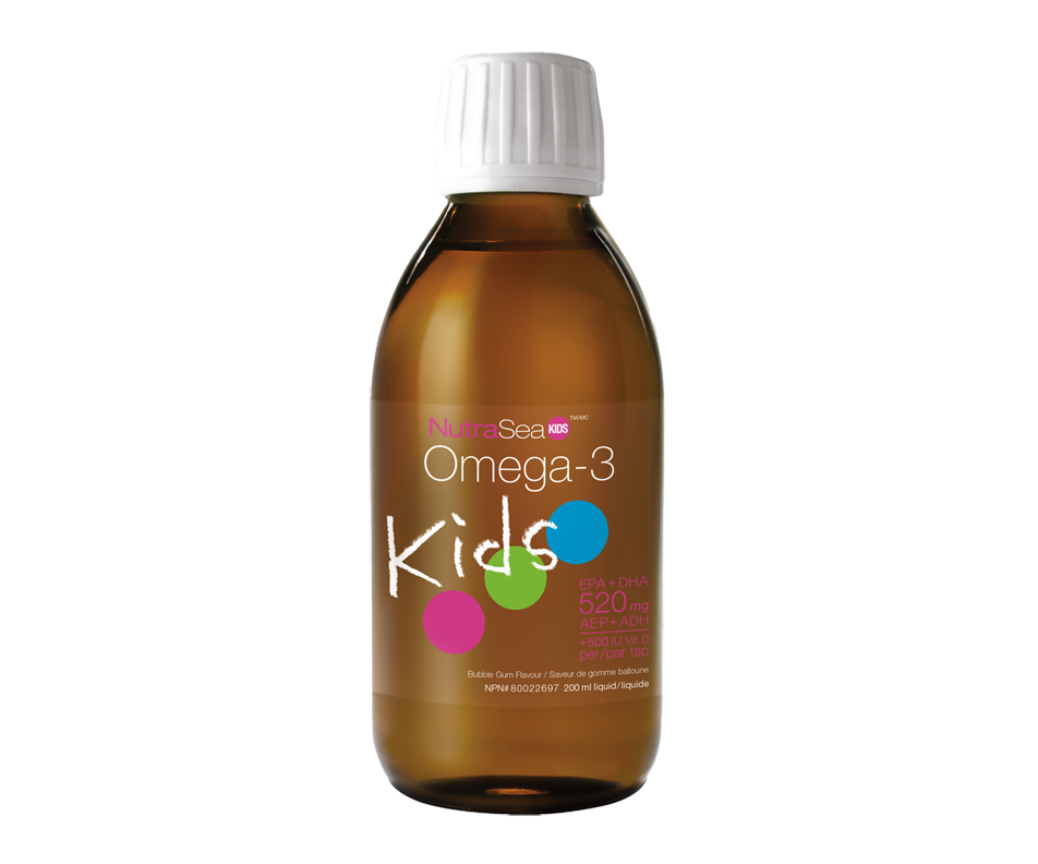 Oméga3 liquide pour enfants, 200 ml, gomme balloune NutraSea Oméga