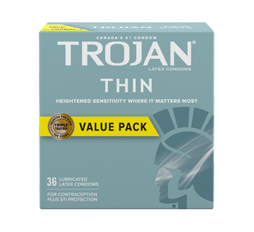 Image 1 du produit Trojan - Condoms mince, 36 unités