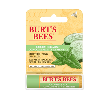 Image du produit Burt's Bees - Baume hydratant 100% naturel pour les lèvres, 4,25 g, concombre et menthe