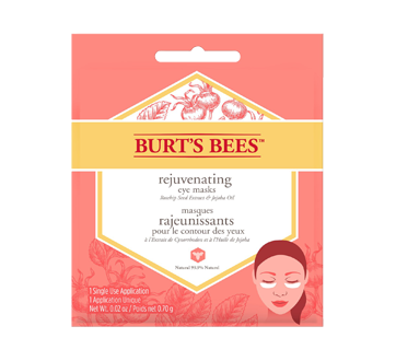 Image du produit Burt's Bees - Masques rajeunissants pour le contour des yeux, 0,70 g