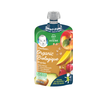 Image du produit Gerber - Purée biologique, 99 g, pomme mangue framboise avocat