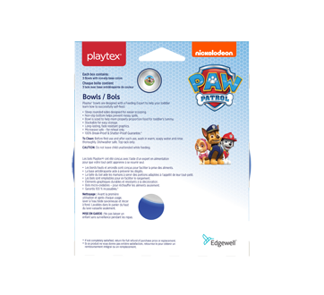 Image 2 du produit Playtex Baby - Pat Patrouille bols, bleu, 3 unités
