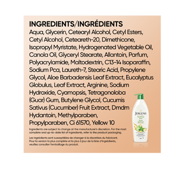 Image 7 du produit Jergens - Hydratant rafraîchissant à l'aloès apaisant, 620 ml