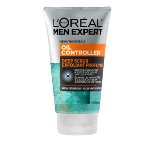 Men Expert Nettoyant exfoliant pour le visage pour hommes, 100 ml