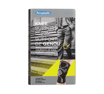 Support de genou en tricot élastique 3D, 1 unité, XL