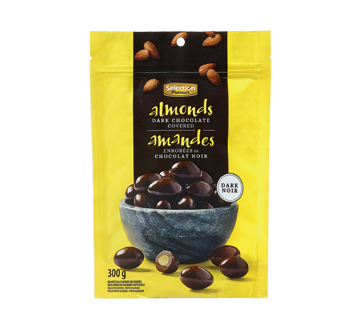 Image du produit Selection - Amandes enrobées de chocolat noir, 300 g